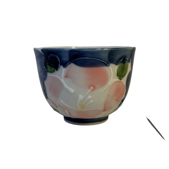 Arita Porcelain Hand Painted Cobalt Blue Pink Oarita Teapot With Lid 5-Cups NIB - Picture 11 of 16